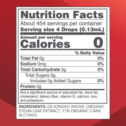 Protocol For Life Balance liquid sweetener ingredients label closeup