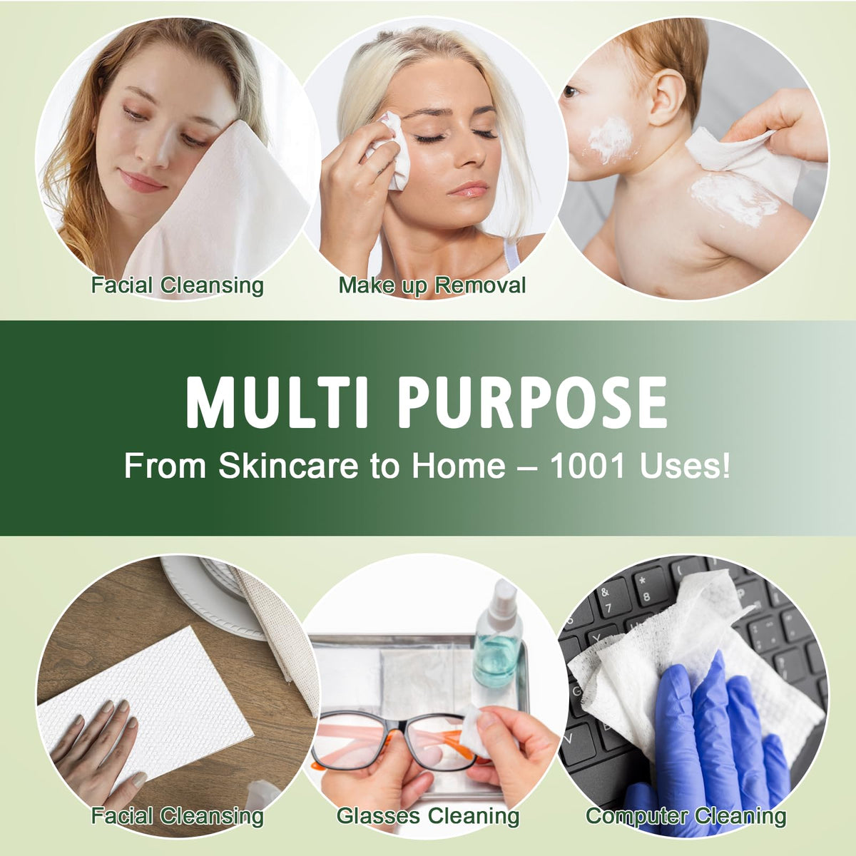KeeiZoes eco-friendly face towels box lifestyle context