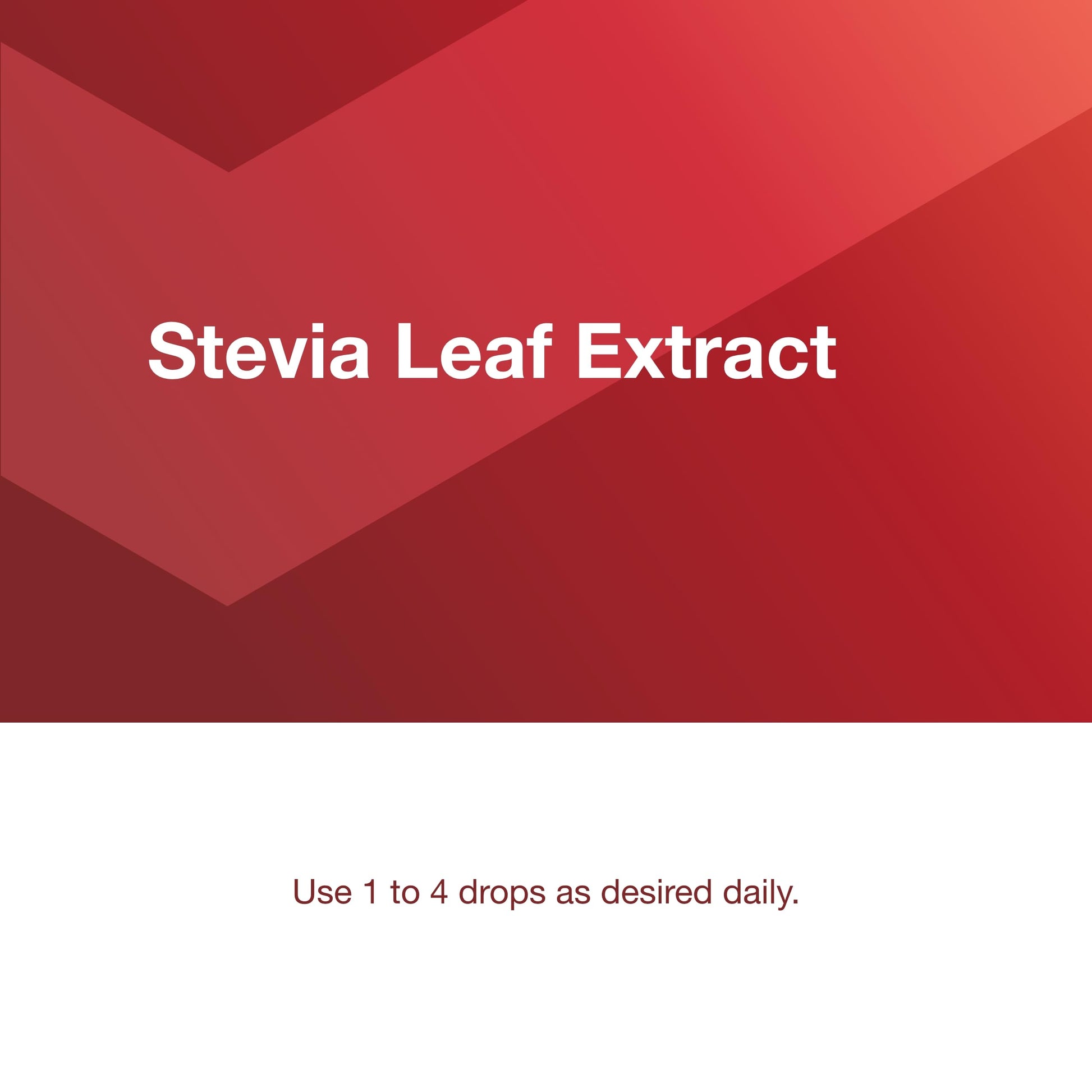 Natural stevia leaf sweetener supplement facts and serving size panel