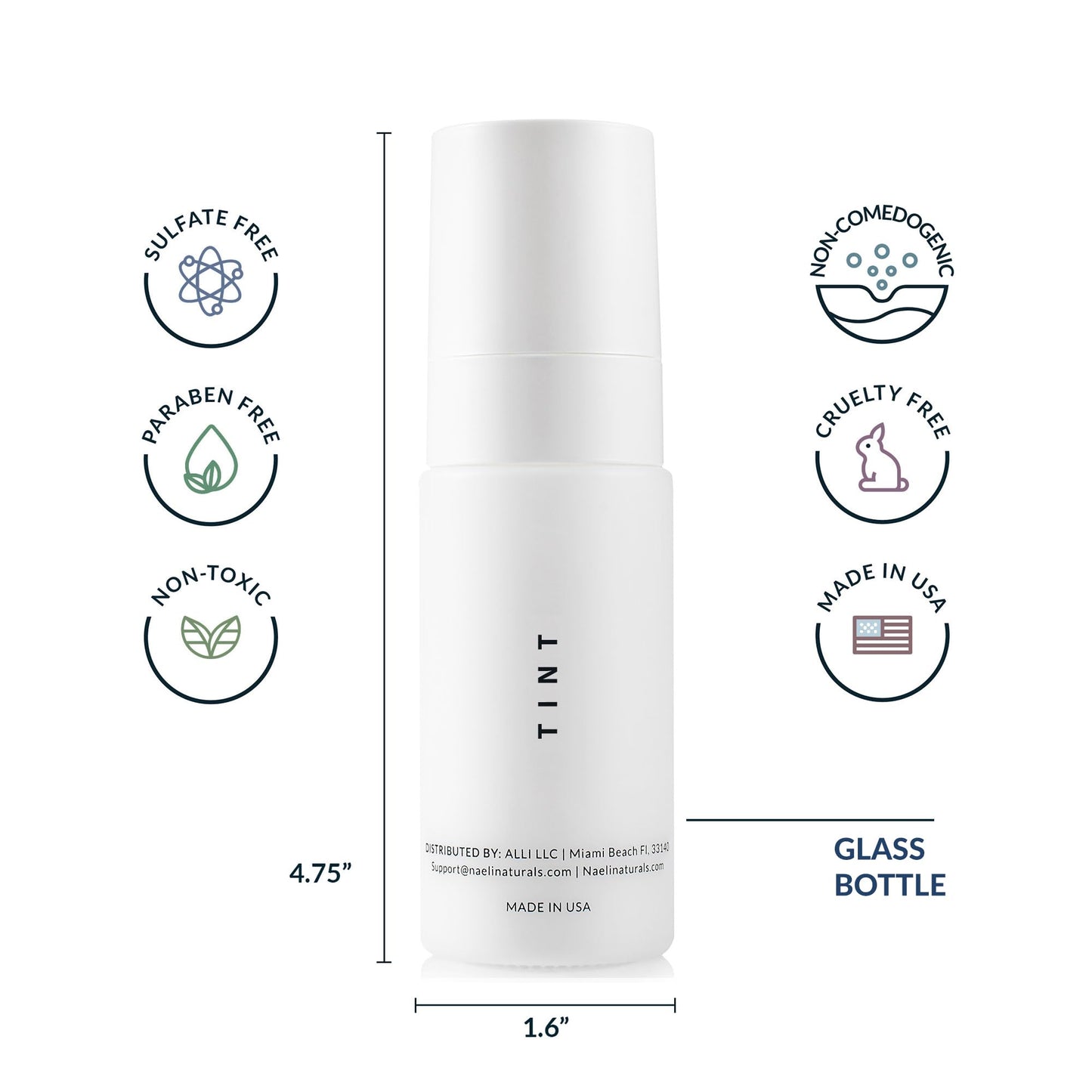 NAELI daily facial moisturizer packaging detailing the peptide and ceramide protective formulation.