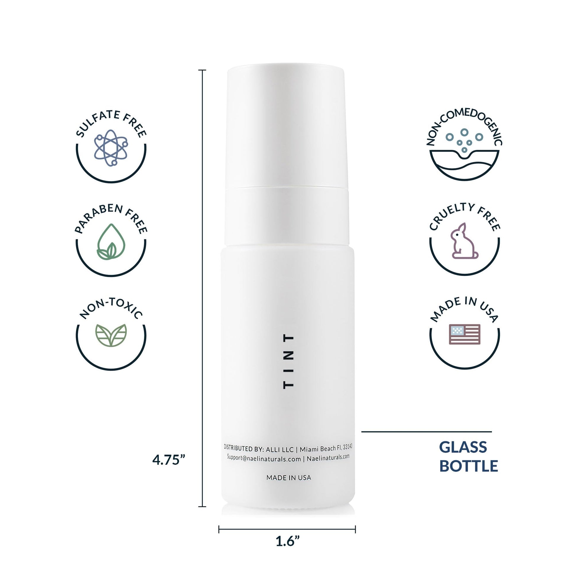 NAELI daily facial moisturizer packaging detailing the peptide and ceramide protective formulation.