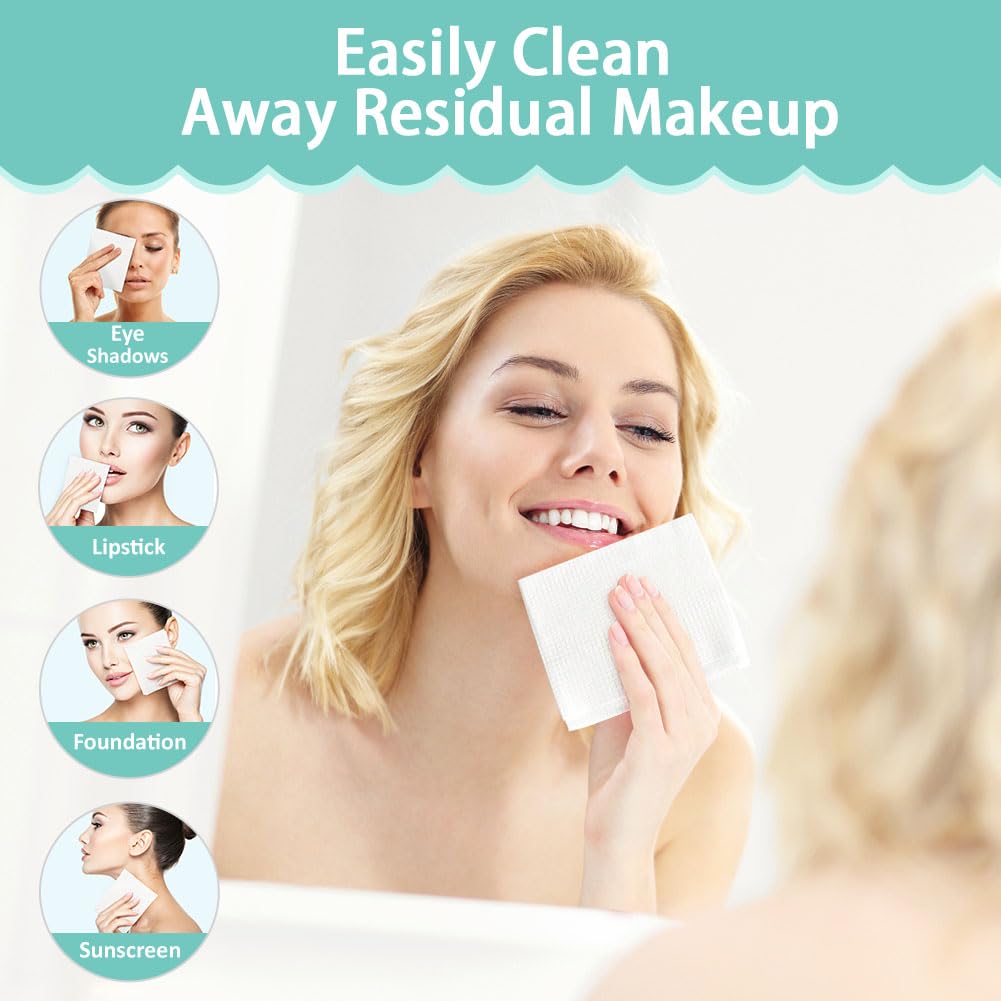 Dual texture detail of Homexcel disposable facial wash cloth