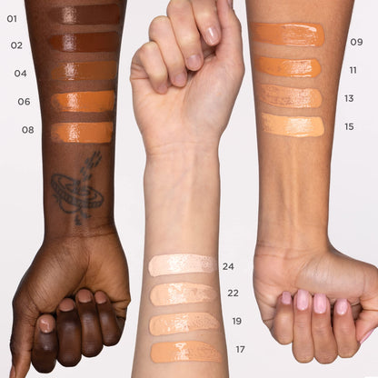 Pacifica hydrating skin tint with hyaluronic acid and niacinamide for all skin types.