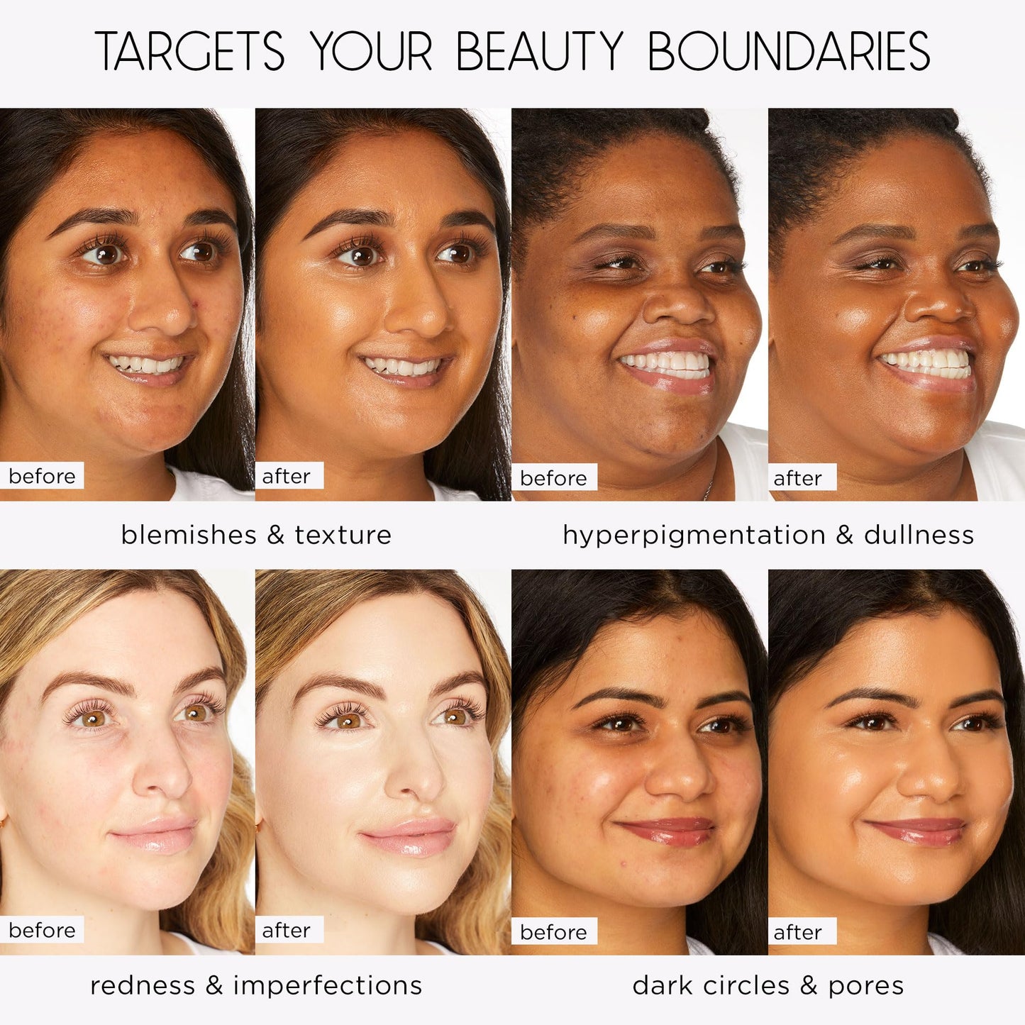 Texture swatch of the lightweight medium coverage liquid foundation on a neutral background.