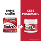 Stridex 2 percent salicylic acid medicated pads jar label details