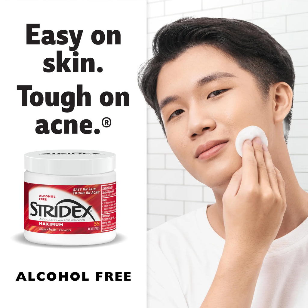 Stridex acne control skincare pads lifestyle product display