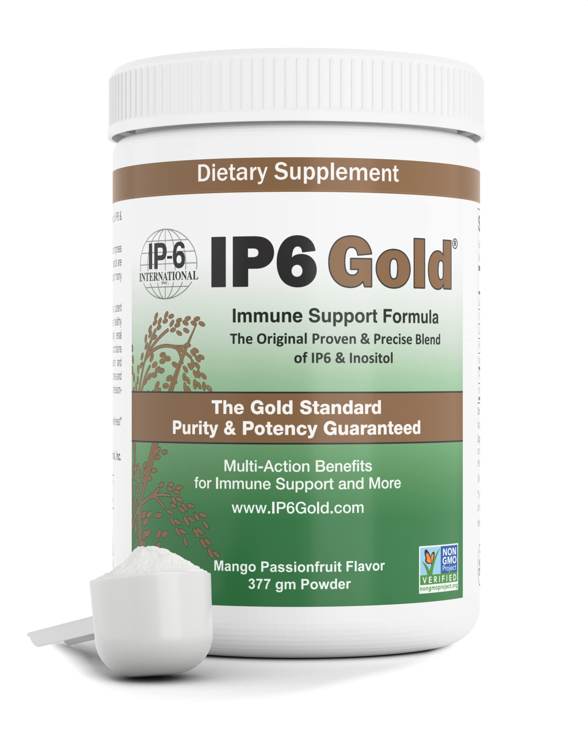 IP6 Gold antioxidant supplement powder nutritional information label
