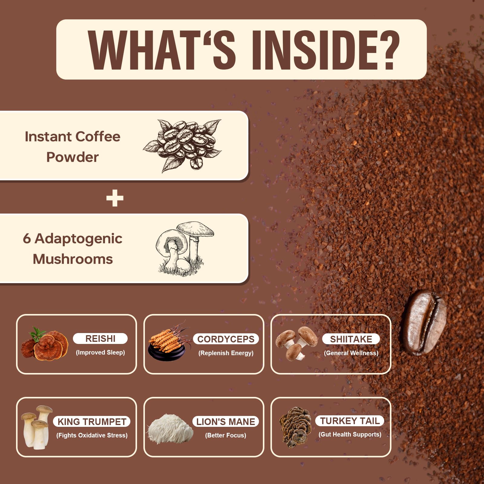 Authentic USA imported Bcuelov functional coffee blend on a wellness table setup.