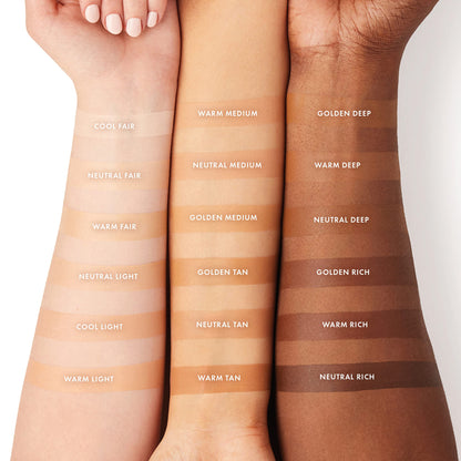 Hydrating ICONIC LONDON tinted moisturizer bottle showcasing the elegant cap and branding details.