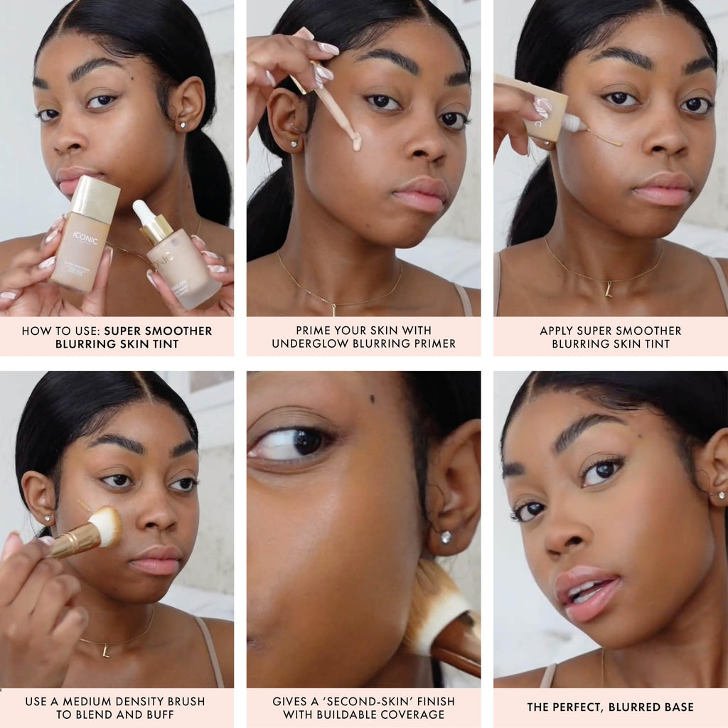 Iconic London Super Smoother Blurring Skin Tint back label details