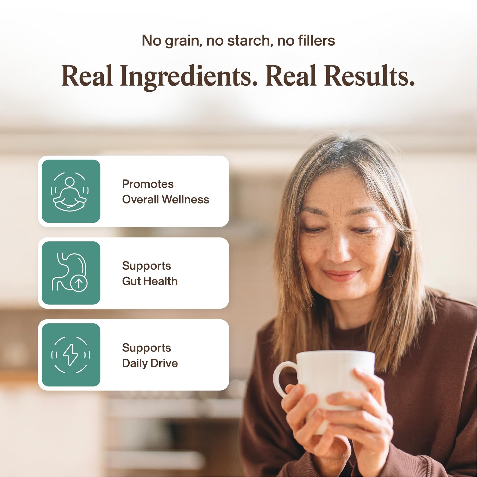 Real Mushrooms five in one adaptogenic mushroom complex capsules for daily wellness