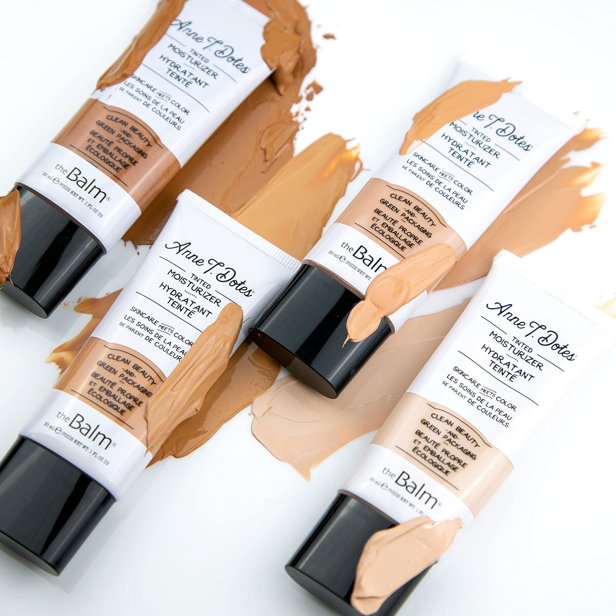 TheBalm Anne T. Dotes Tinted Moisturizer Number 18 Light eco friendly cap