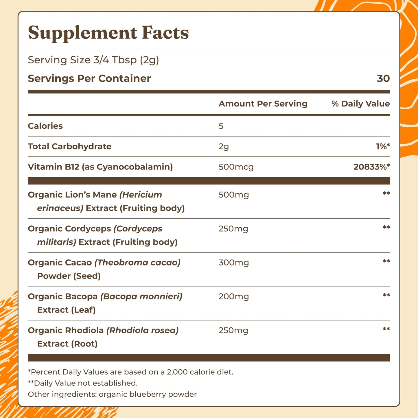 Four Sigmatic Focus Blend mushroom powder container showing the organic USDA label.