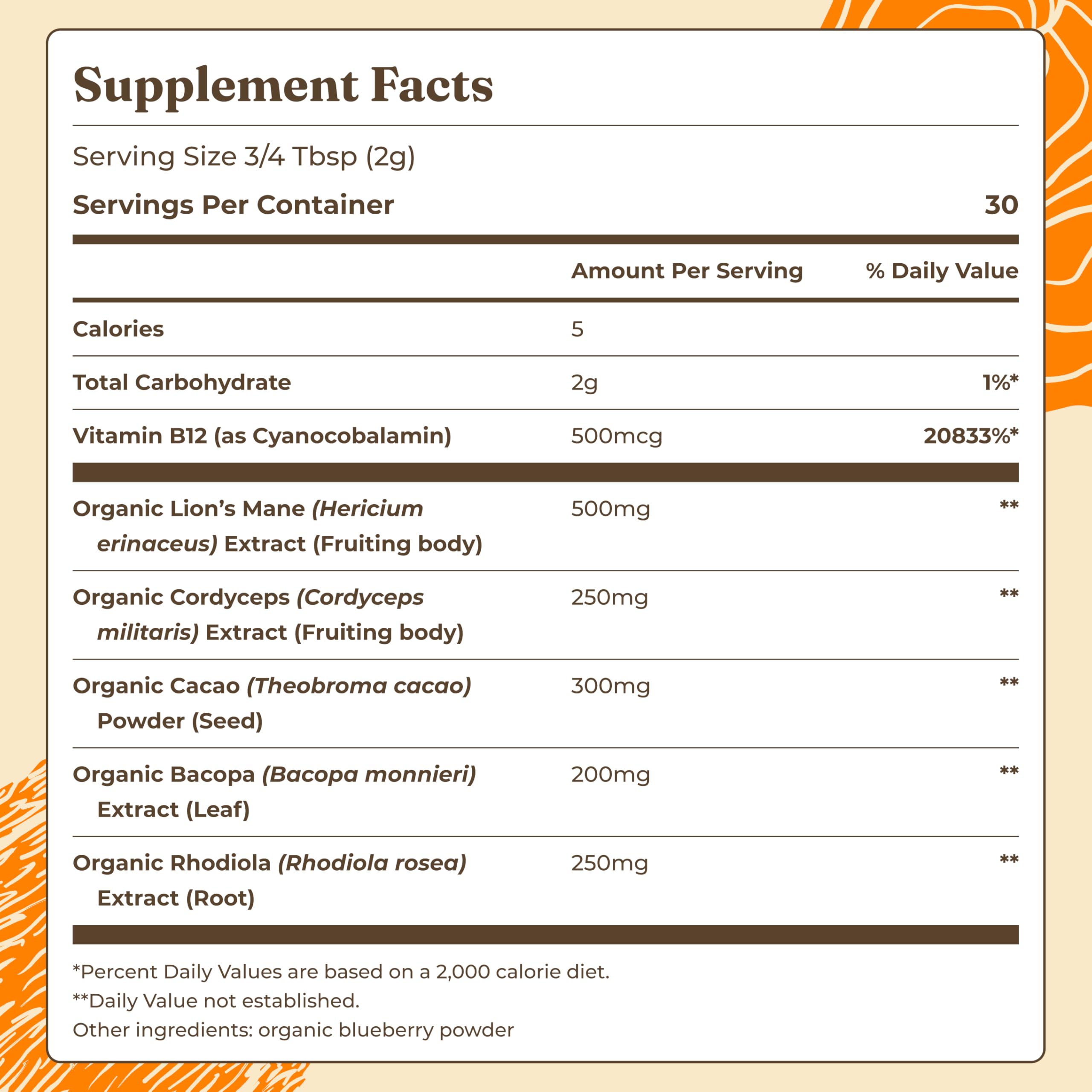 Four Sigmatic Focus Blend mushroom powder container showing the organic USDA label.