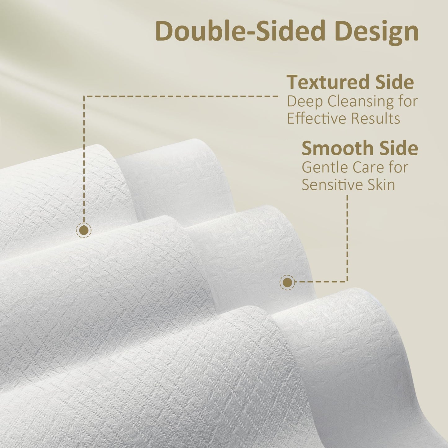 Ourmed Life disposable wipes being used for gentle makeup removal