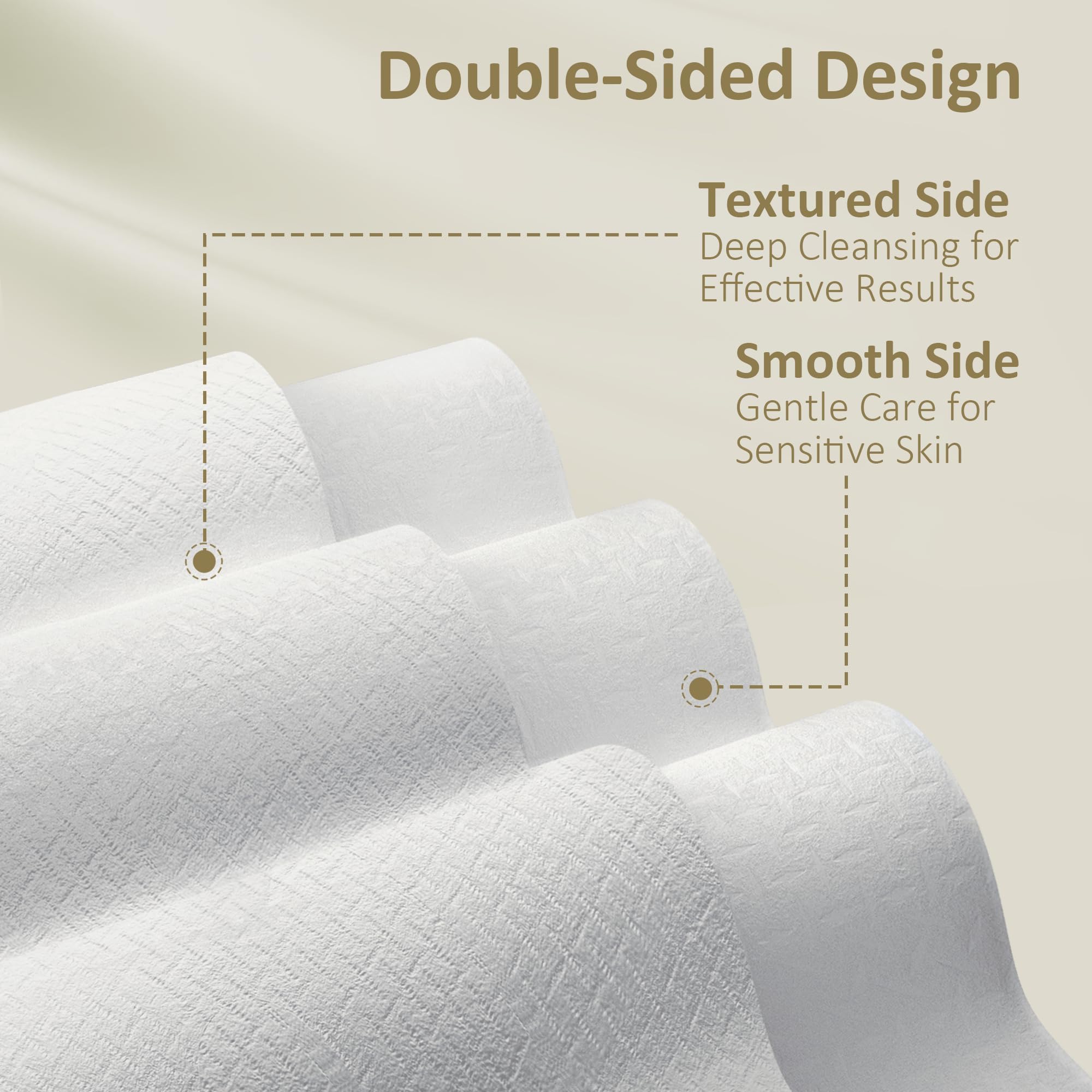 Ourmed Life disposable wipes being used for gentle makeup removal