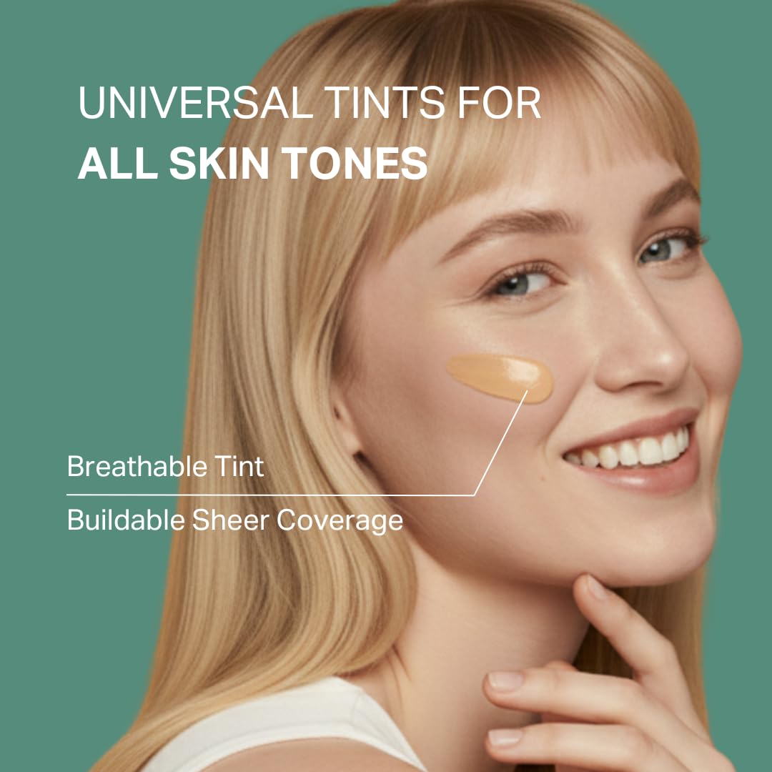 Oil-free moisturizing face tint for dry and oily skin types