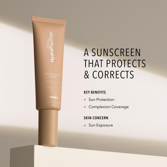 HydroPeptide anti-aging tinted day cream packaging demonstrating the 1.7 Ounce size
