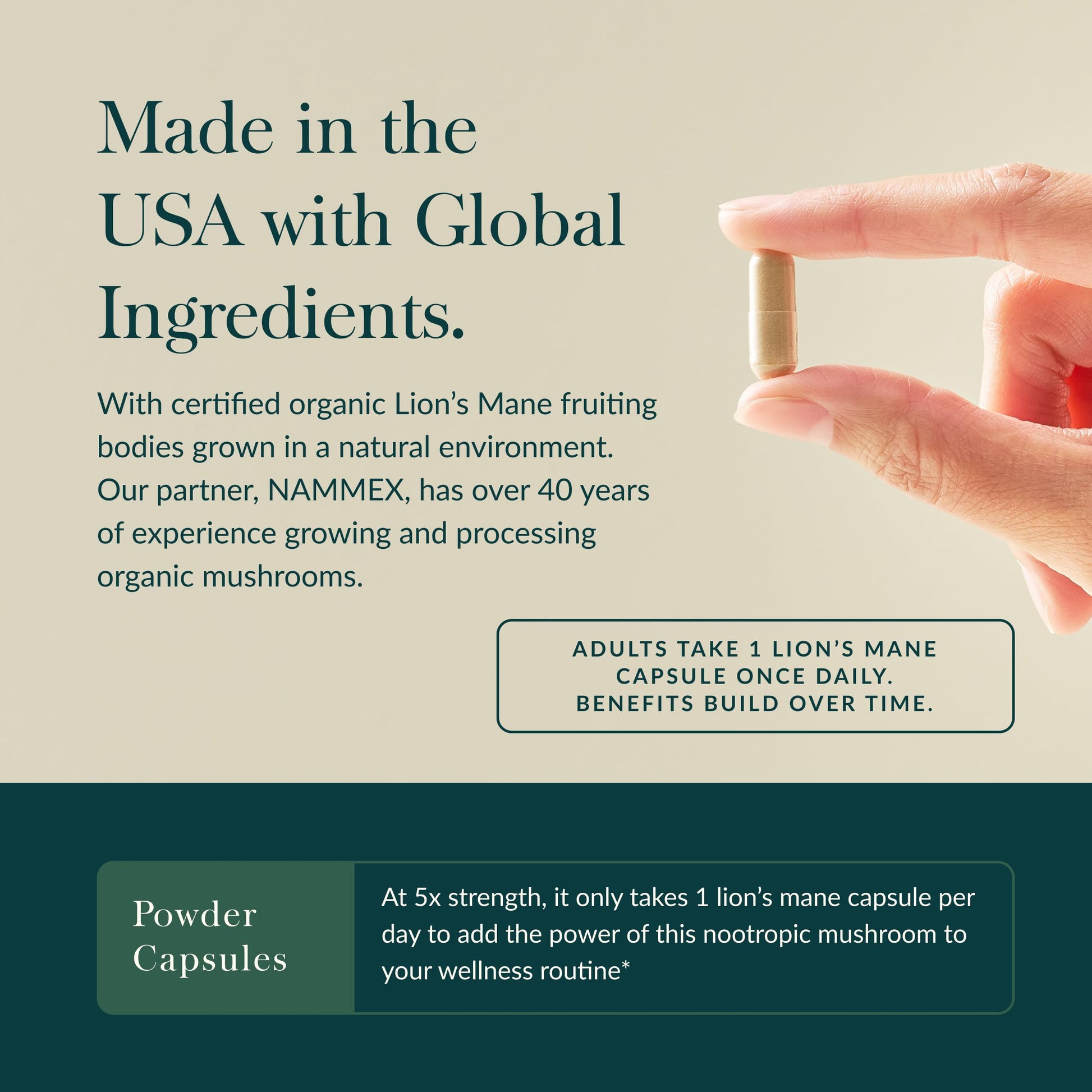 Premium non GMO vegan capsules by Gaia Herbs for neurological and nerve health