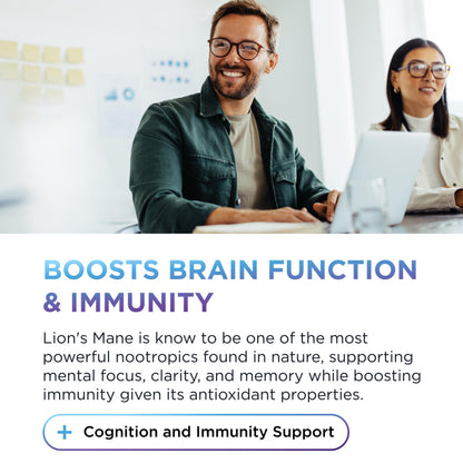 Dr Emil Nutrition 90 capsules organic whole fruiting bodies mushroom pills for memory enhancement.