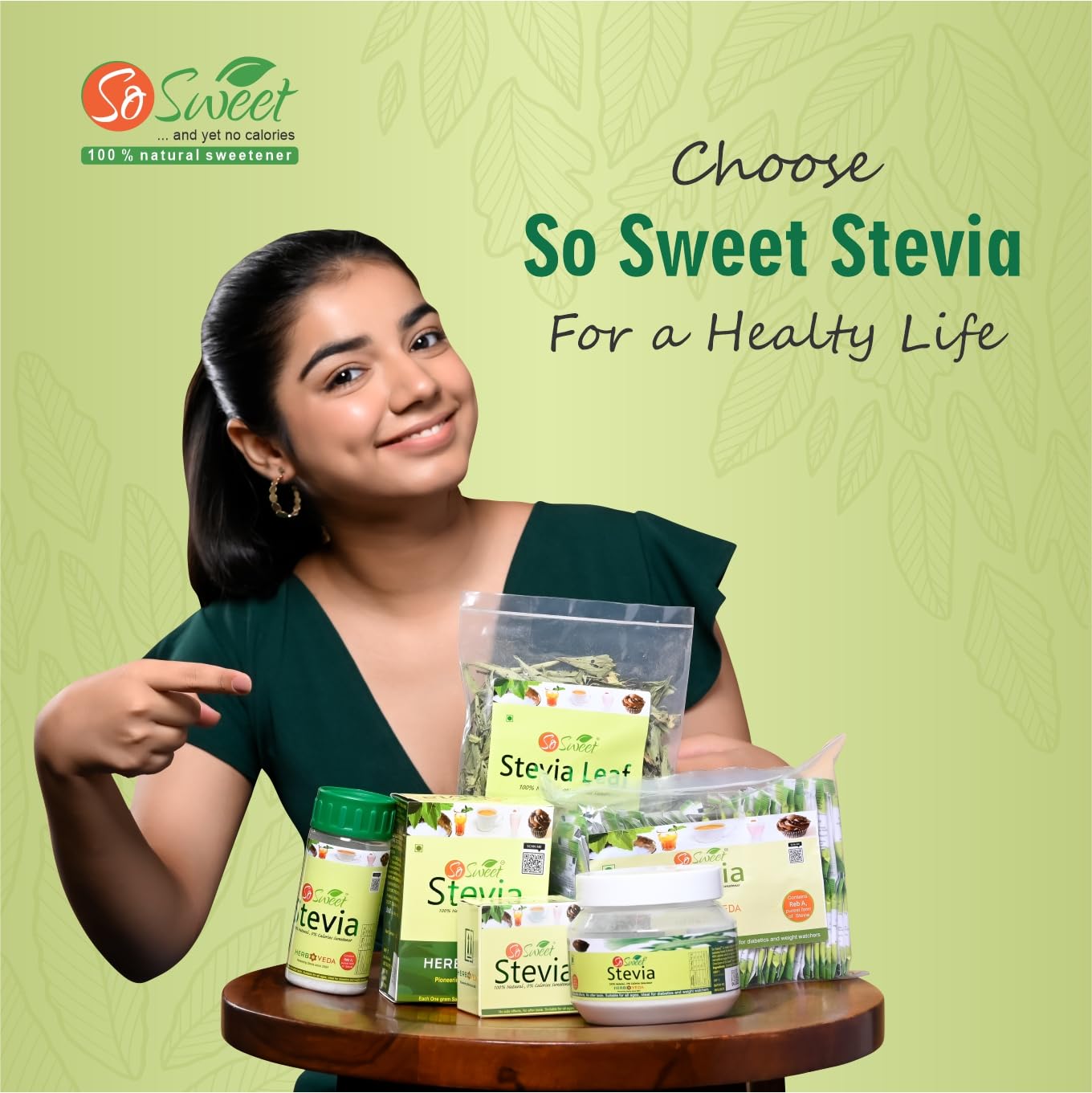 So Sweet authentic stevia rebaudiana leaf extract tablets dispenser top view mechanism