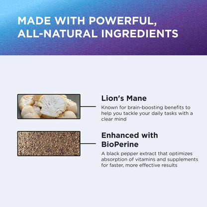 Dr Emil Nutrition USA imported vegan gluten free cognitive health dietary supplement container.