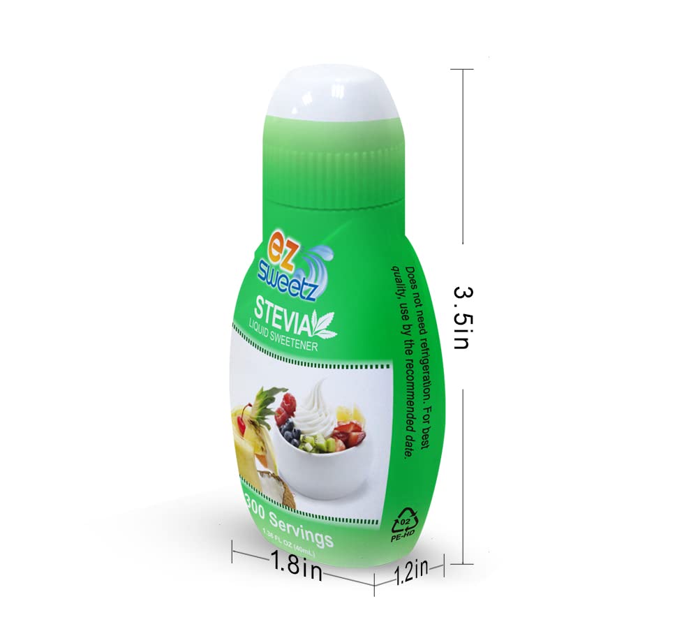 EZ-Sweetz authentic USA imported health sweetener sitting on a kitchen countertop next to fresh ingredients.