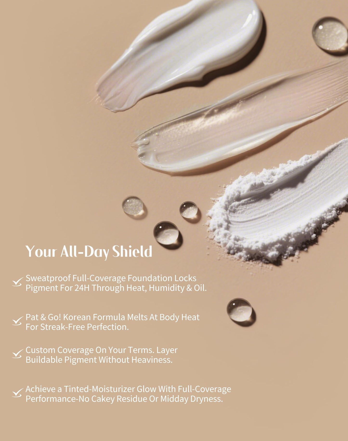 Bayfree full coverage cream foundation container open showing smooth makeup texture