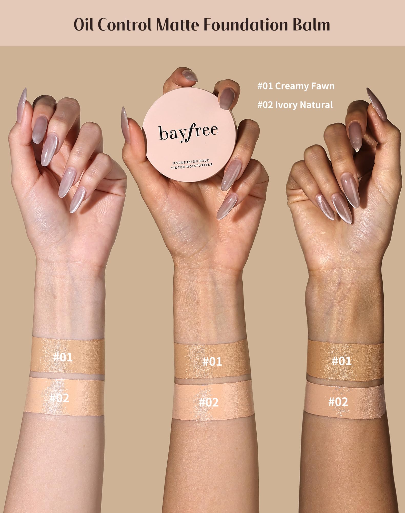 Non comedogenic face makeup base for dry and oily skin types