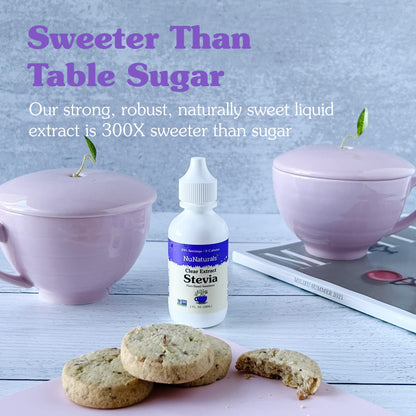 NuNaturals zero carb liquid sugar substitute product display