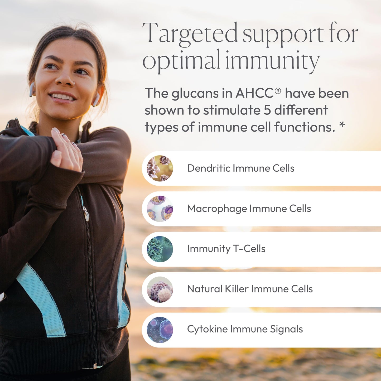 Premium imported Papillex AHCC clinical grade immune system modulator bottle