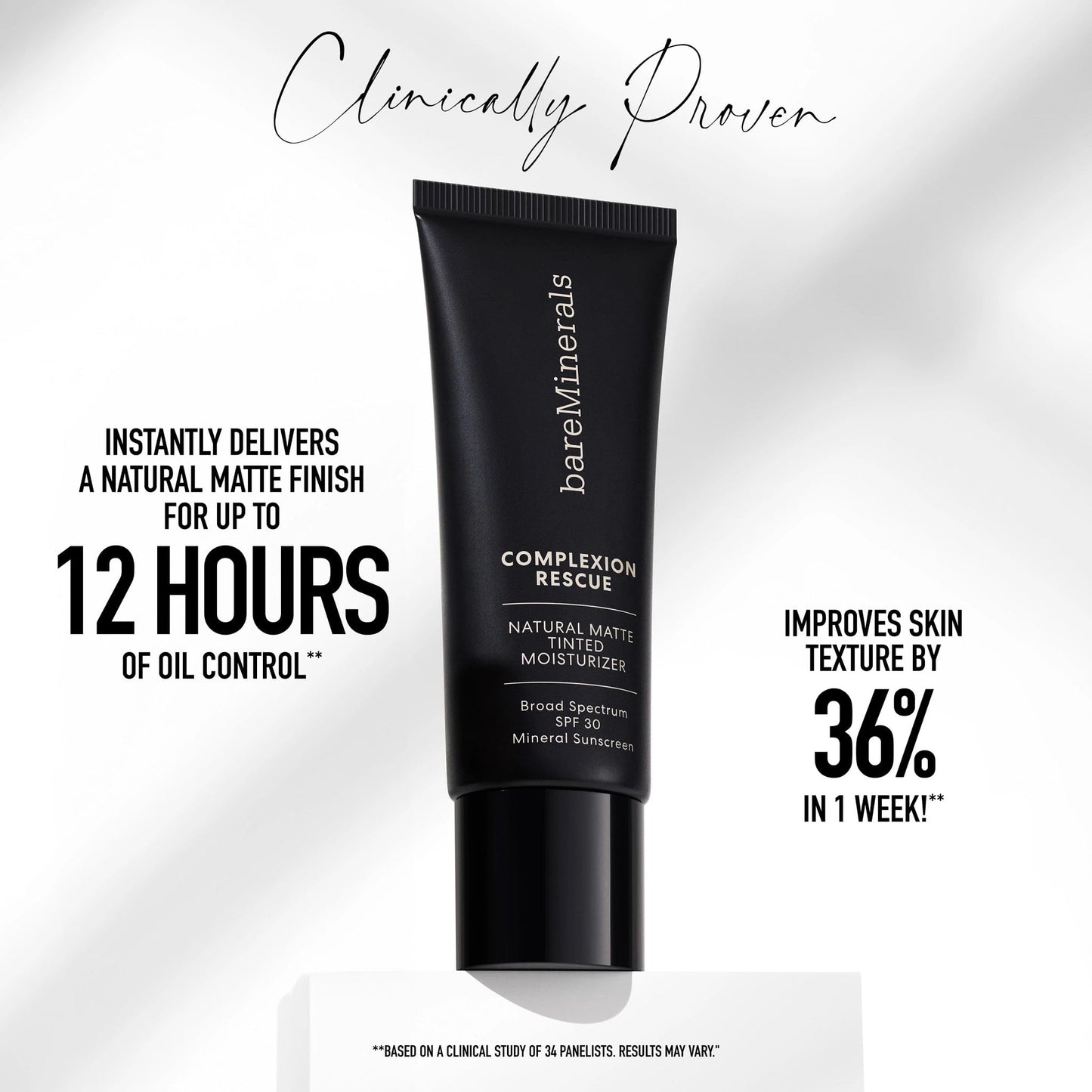 Texture shot of the sheer to light coverage matte cream foundation formula.