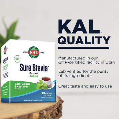 Single serve keto friendly sweetener packets by KAL brand