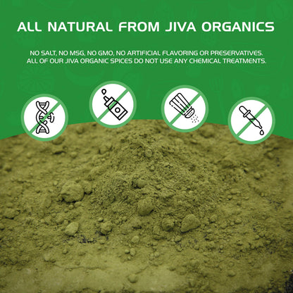 Unprocessed organic stevia leaves ground into fine green powder product view