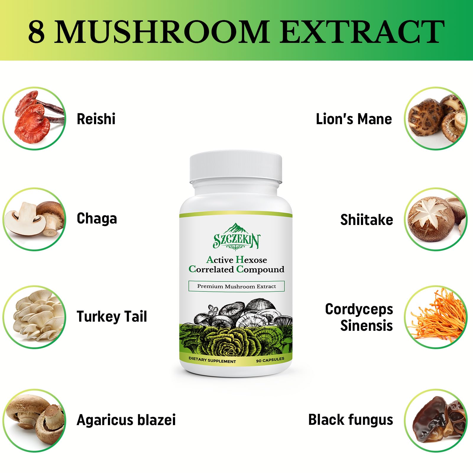 Szczekin liposomal mushroom extract complex for optimal immune health
