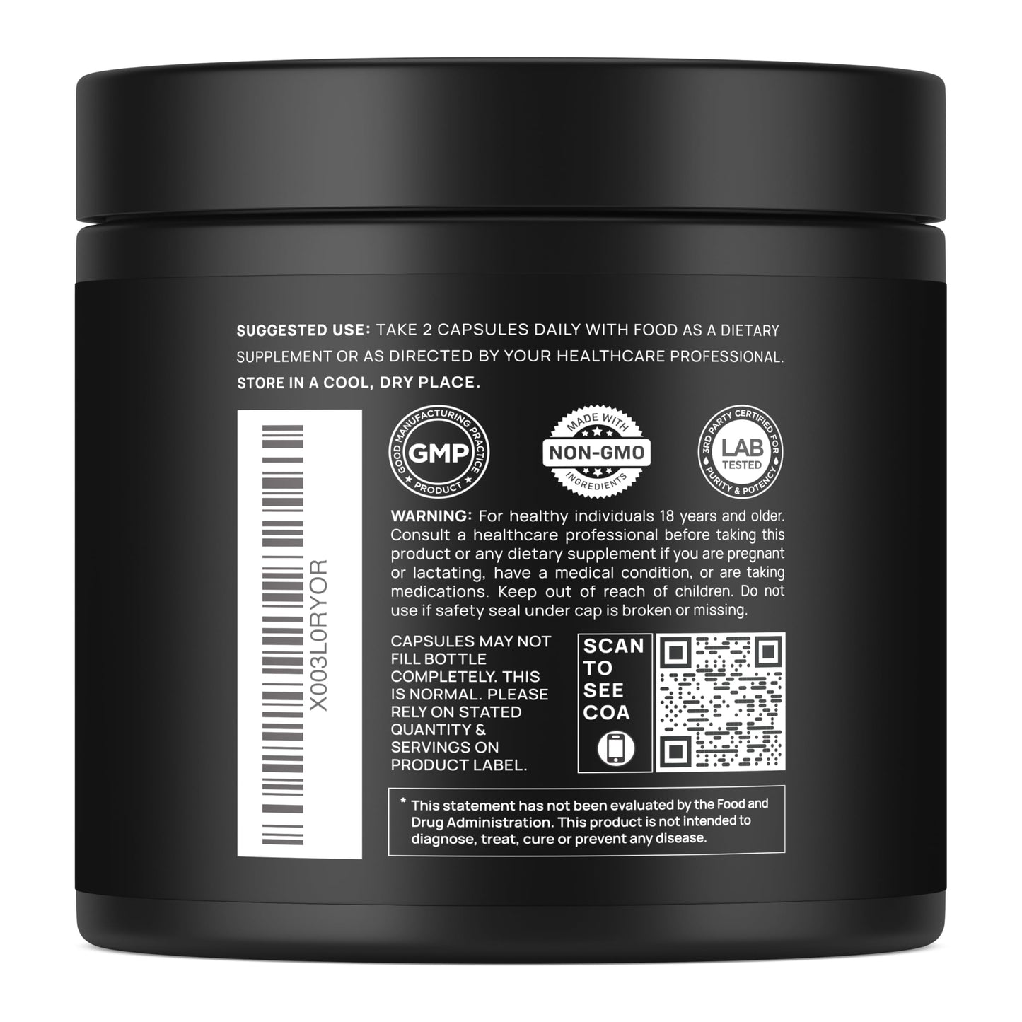 Premium imported mental performance and cognitive health mushroom capsules.