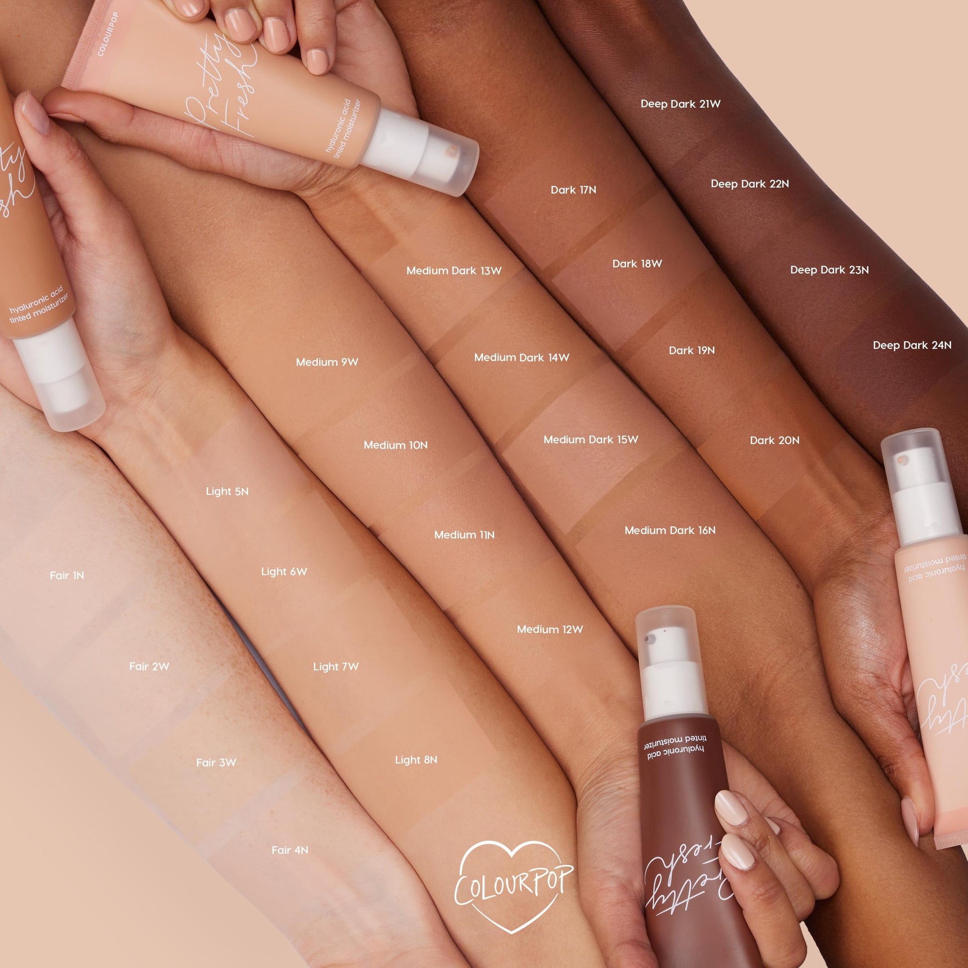 ColourPop coconut water infused skin tint product label details