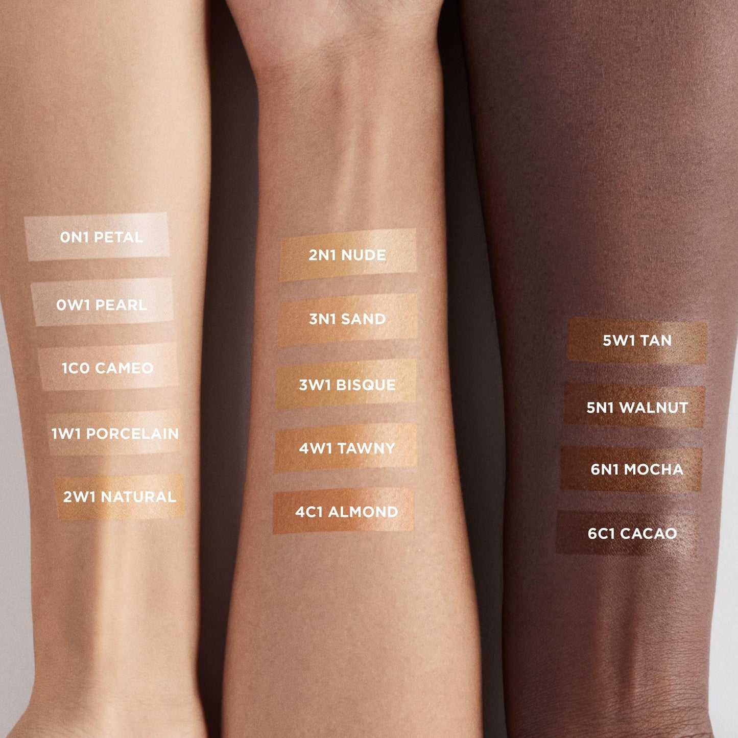 Laura Mercier sheer luminous skin tint cream texture on a plain background