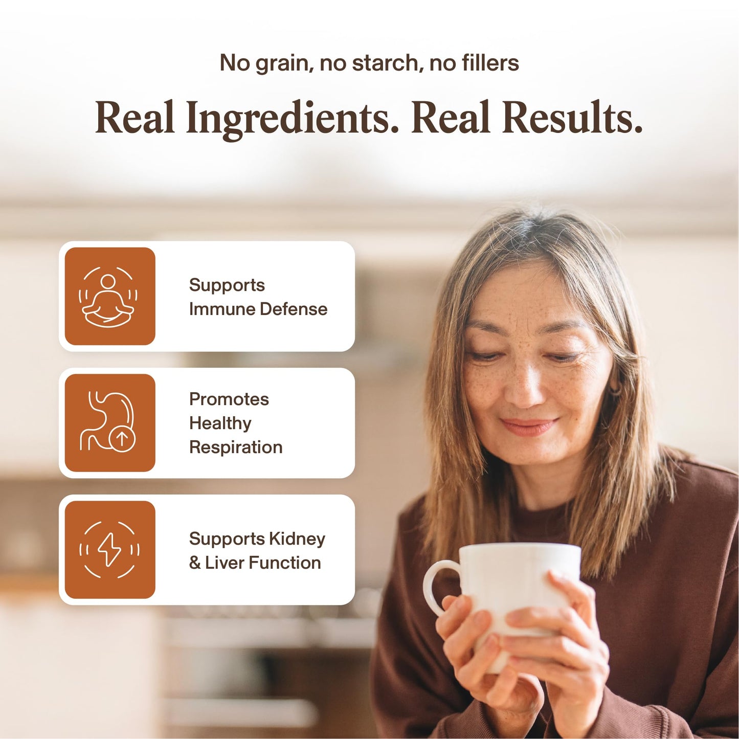 Organic Cordyceps Militaris capsules next to the premium supplement bottle packaging