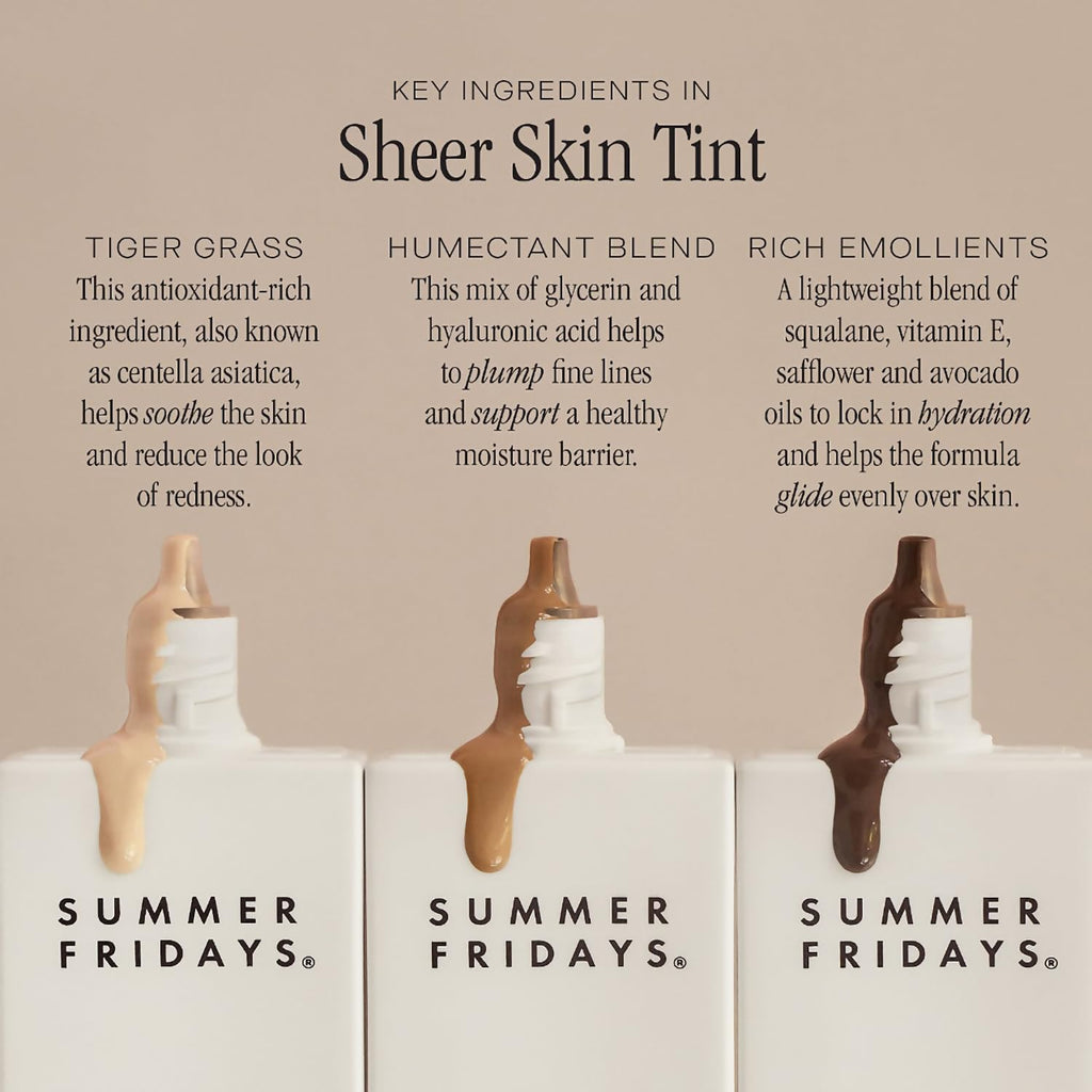 Summer Fridays sheer skin tint box packaging exterior