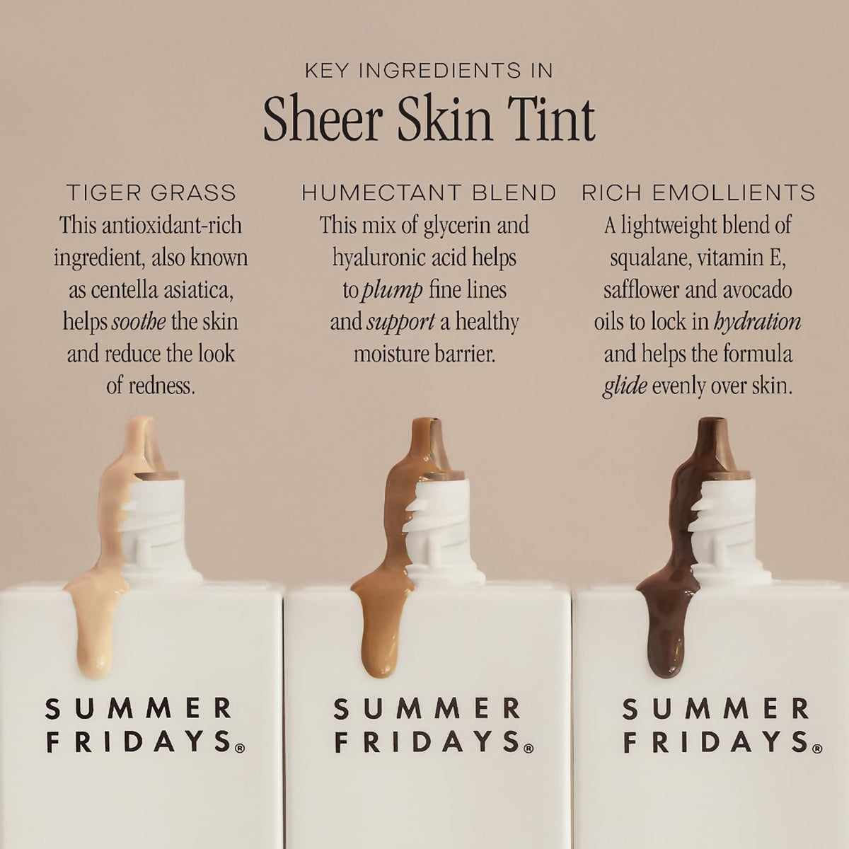 Summer Fridays sheer skin tint box packaging exterior