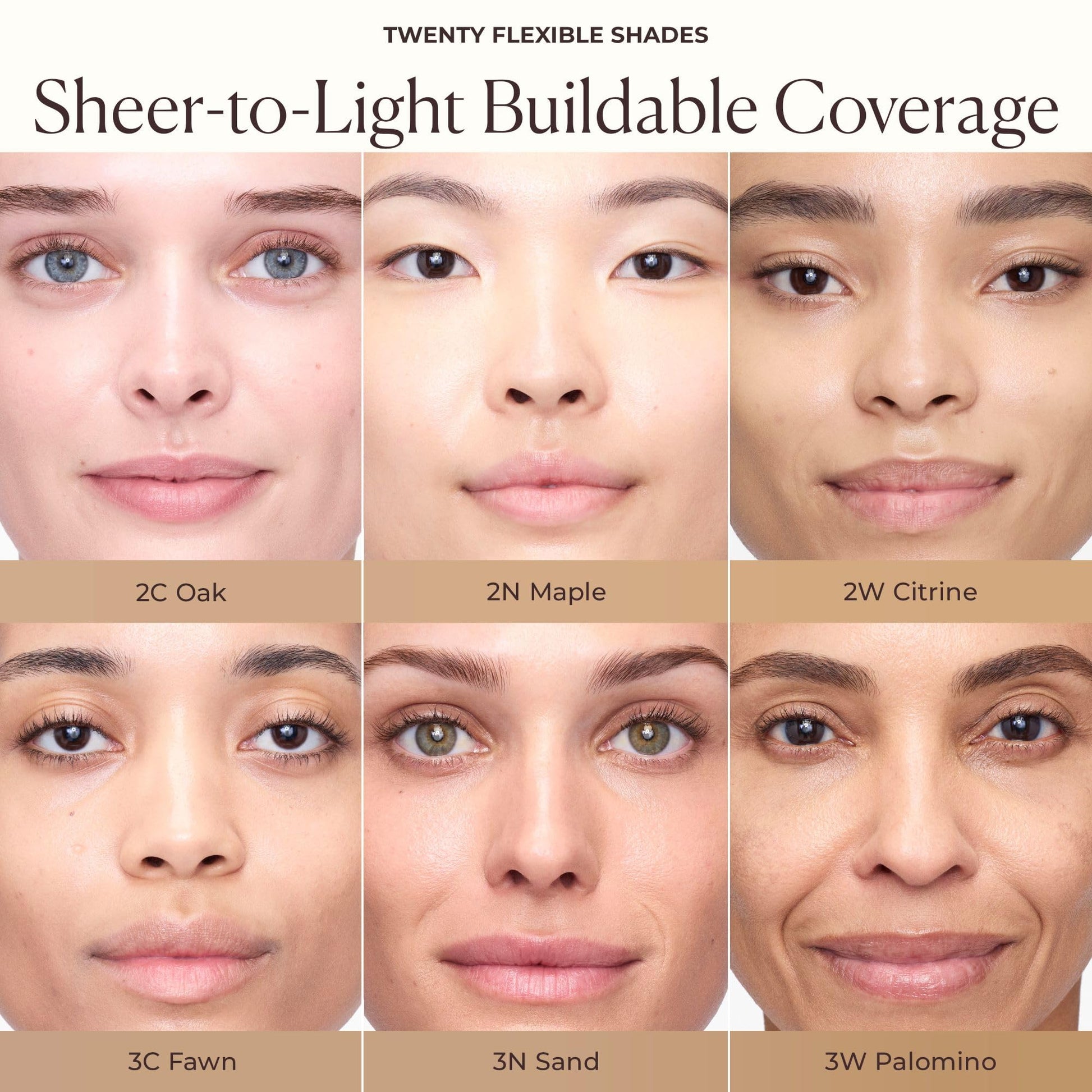 Laura Mercier luxury face tint product standing upright against a clean minimalist background.