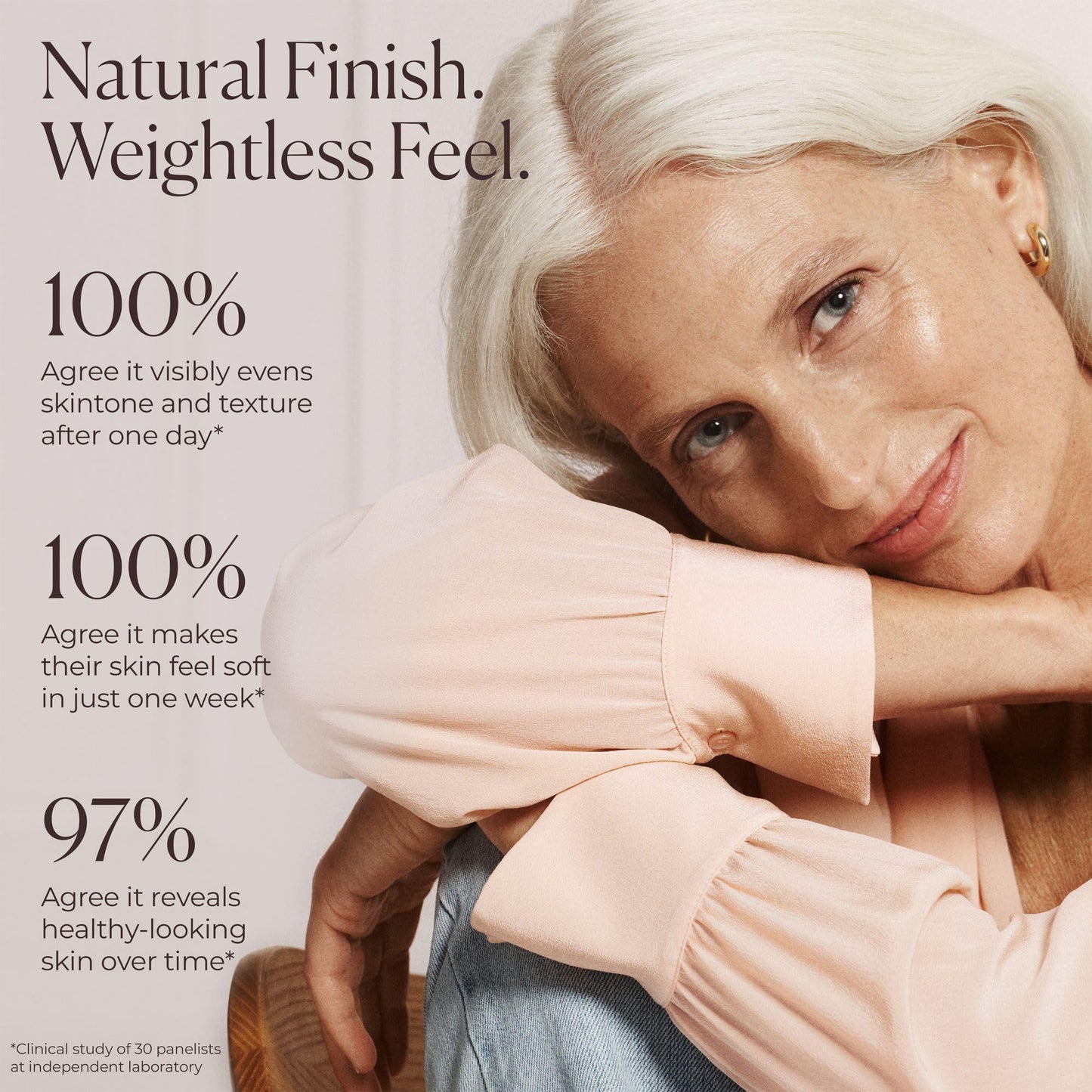 Full packaging and box overview of the Laura Mercier natural dewy foundation alternative.