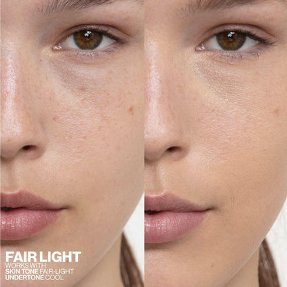 Smashbox Halo Healthy Glow skin tint cream texture swatch on a neutral background