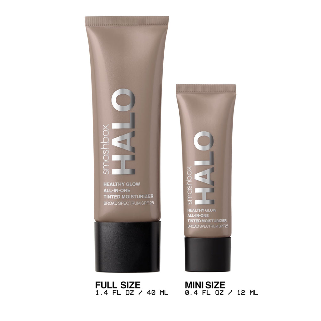 Smashbox glowing moisturizer texture swatch on skin