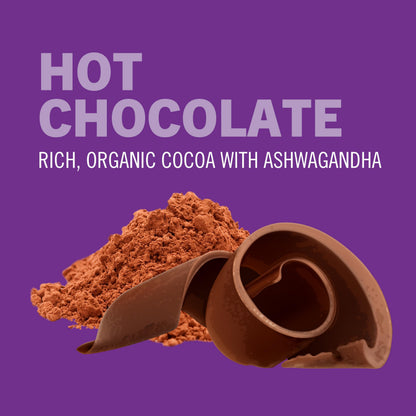 Keto friendly vegan hot chocolate superfood blend for daily calm
