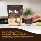 Vegan and gluten free mushroom coffee powder being scooped