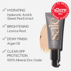 Saie Slip Tint Tinted Moisturizer shade three tube back label