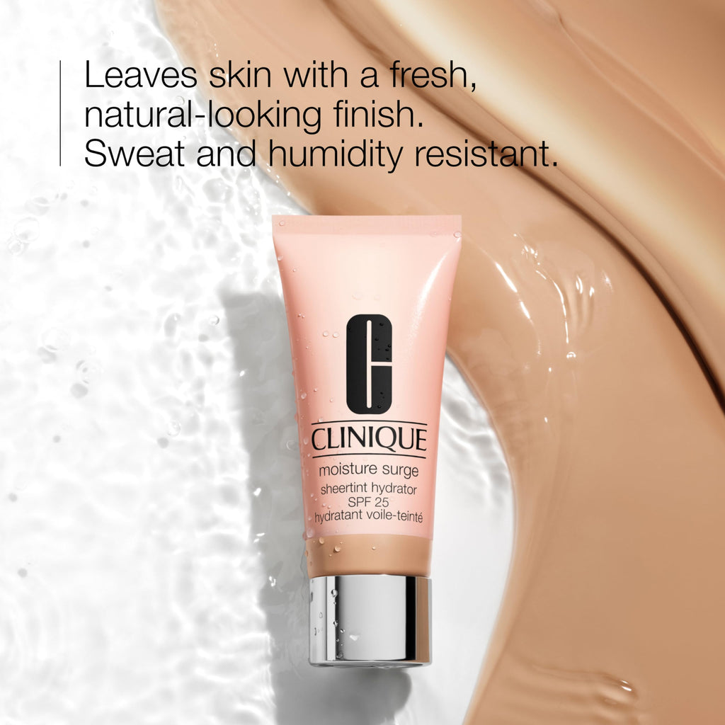 Clinique Sheertint Hydrator texture swatch on skin