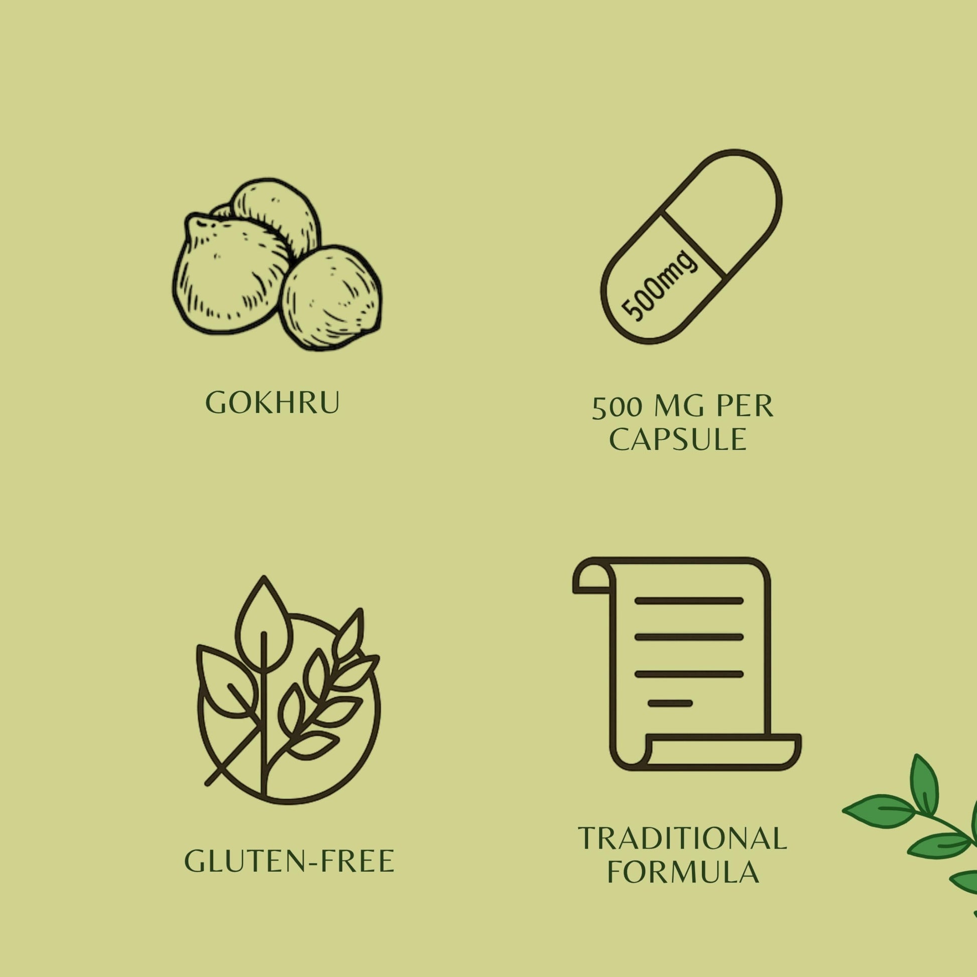 Side view of Ayurvedashree Gokhru 500mg extract bottle
